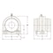 Ami Bearings SINGLE ROW BALL BEARING, 1'' ZINC WIDE SET SCREW BLACK TB PLW BLK 2 OPN COV UCTBL205-16MZ2CB - alternate 2